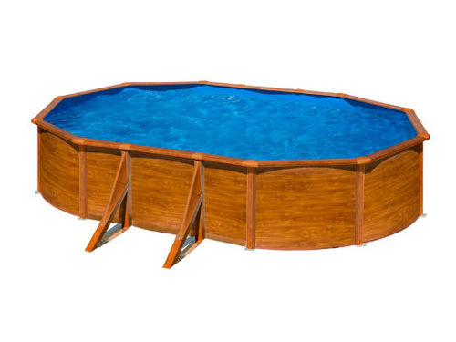 Removable pool Pacific of Gre imitation wood