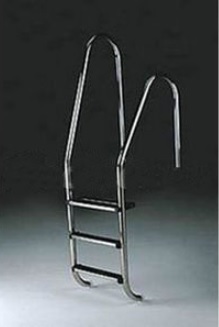 Asymmetric pool ladder