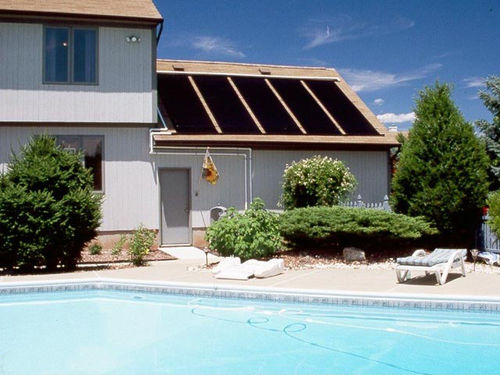 Solar heating swimming pool system 37 m2
