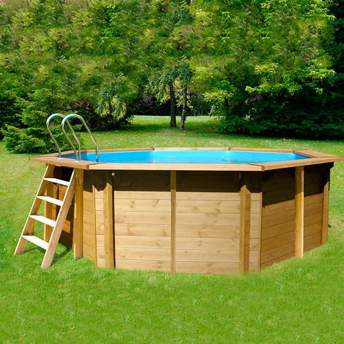 Sunbay Vasto round wooden pool Ø428x136cm